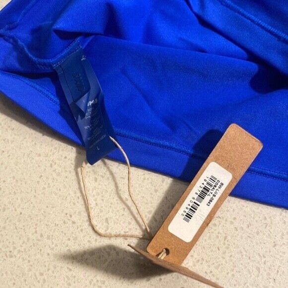 Skims Long Sleeve Swim Shirt Cobalt Blue Large Rashguard - Picture 5 of 7